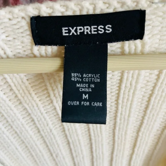 Express woman’s knitted , tassel sweater, size medium - Picture 5 of 6